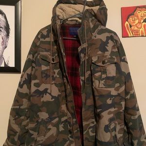 Large army fatigue Aeropostale coat